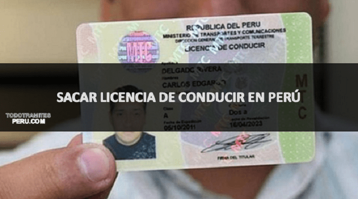 sacar licencia de conducir en Perú